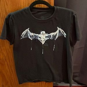 NEVER WORN Batman Skeleton Logo Black Tee Size Small